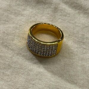 Gold plated ring